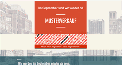 Desktop Screenshot of musterverkauf.biz